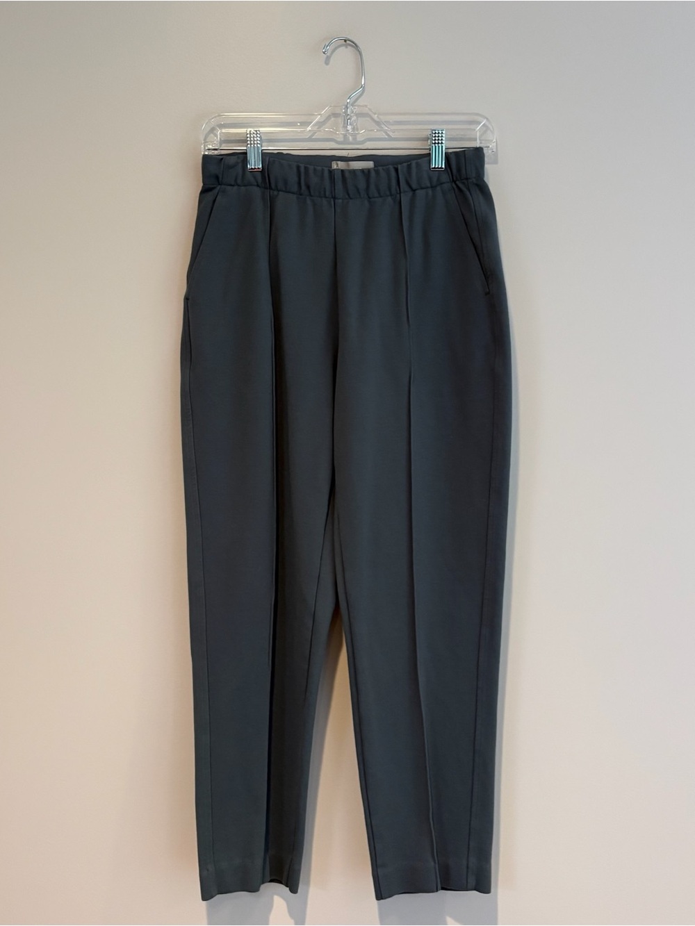 Everlane Charcoal Gray High-Rise Tapered Trousers Size M